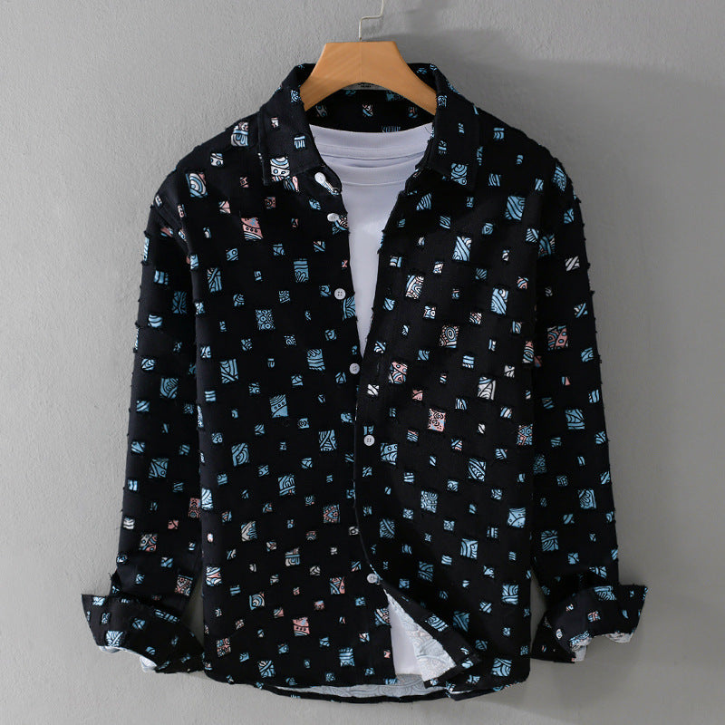 Tamsin | Frayed Mosaic Blouse
