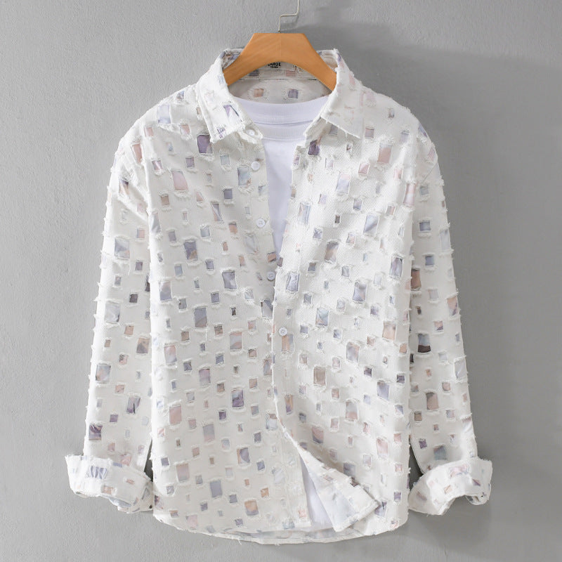Tamsin | Frayed Mosaic Blouse
