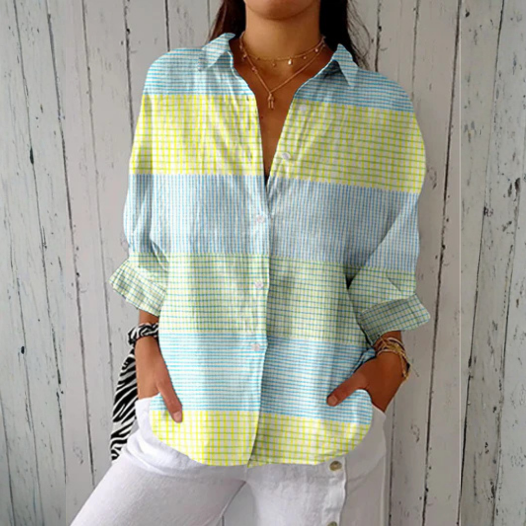 Holly | Gingham Check Blouse