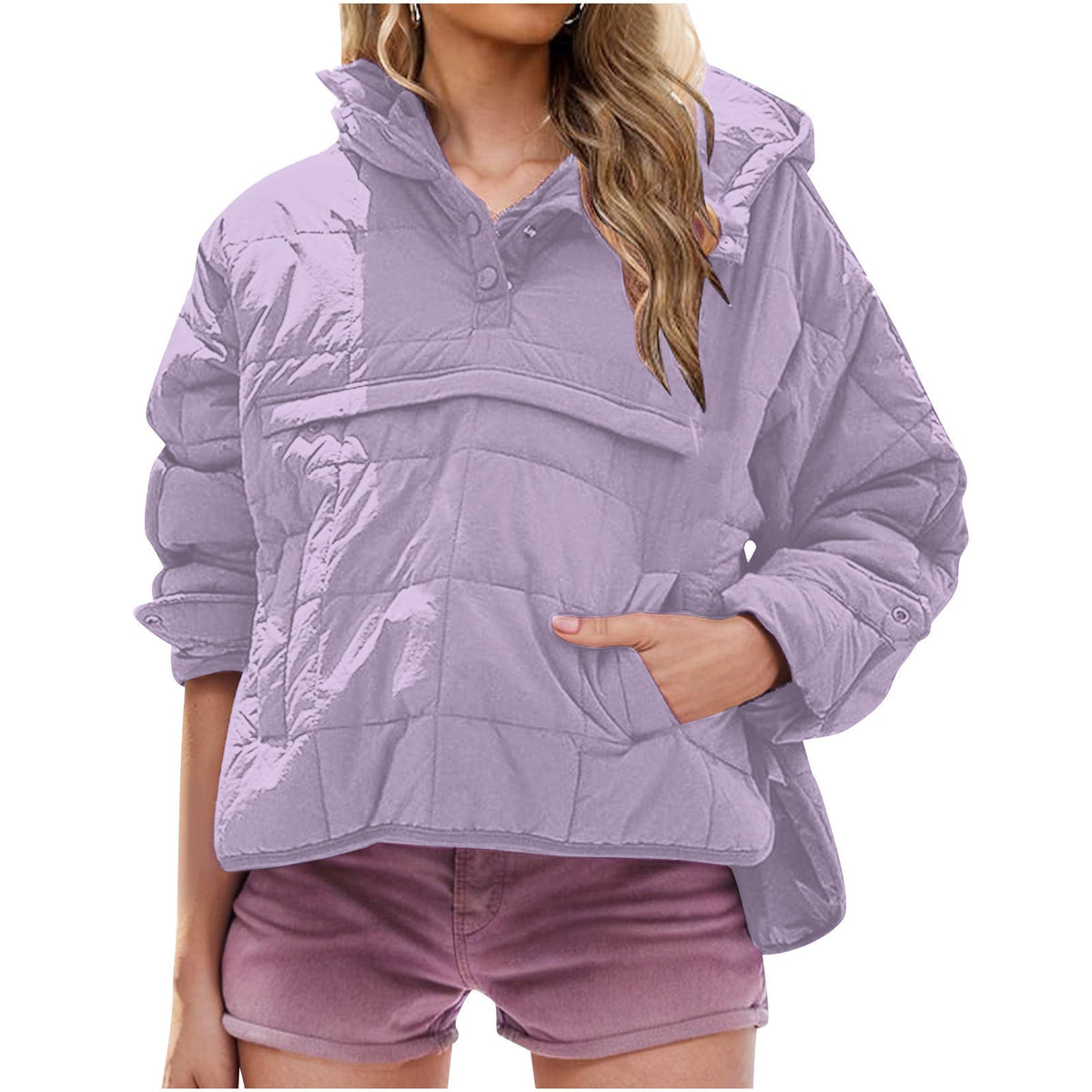 Farrell | Quilted Hooded Pullover Jacket