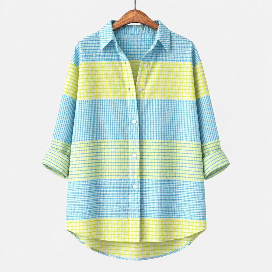 Holly | Gingham Check Blouse
