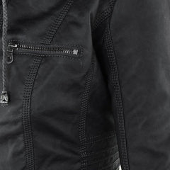 Callista Hooded Moto Jacket