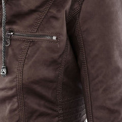 Callista Hooded Moto Jacket