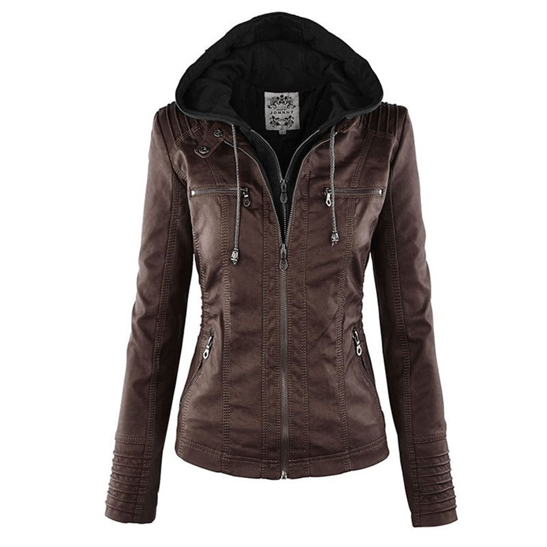 Callista Hooded Moto Jacket