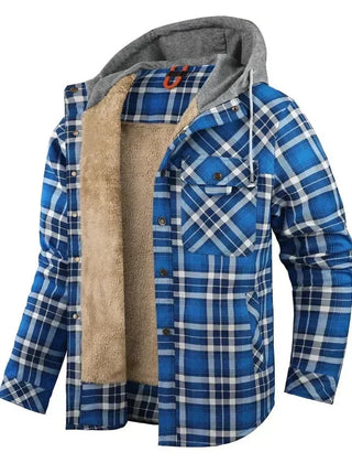 Rowena Royal Blue Plaid flannel jacket