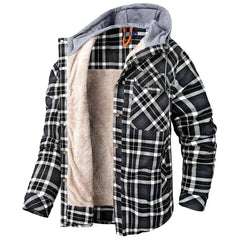 Rowena Black White Plaid flannel jacket