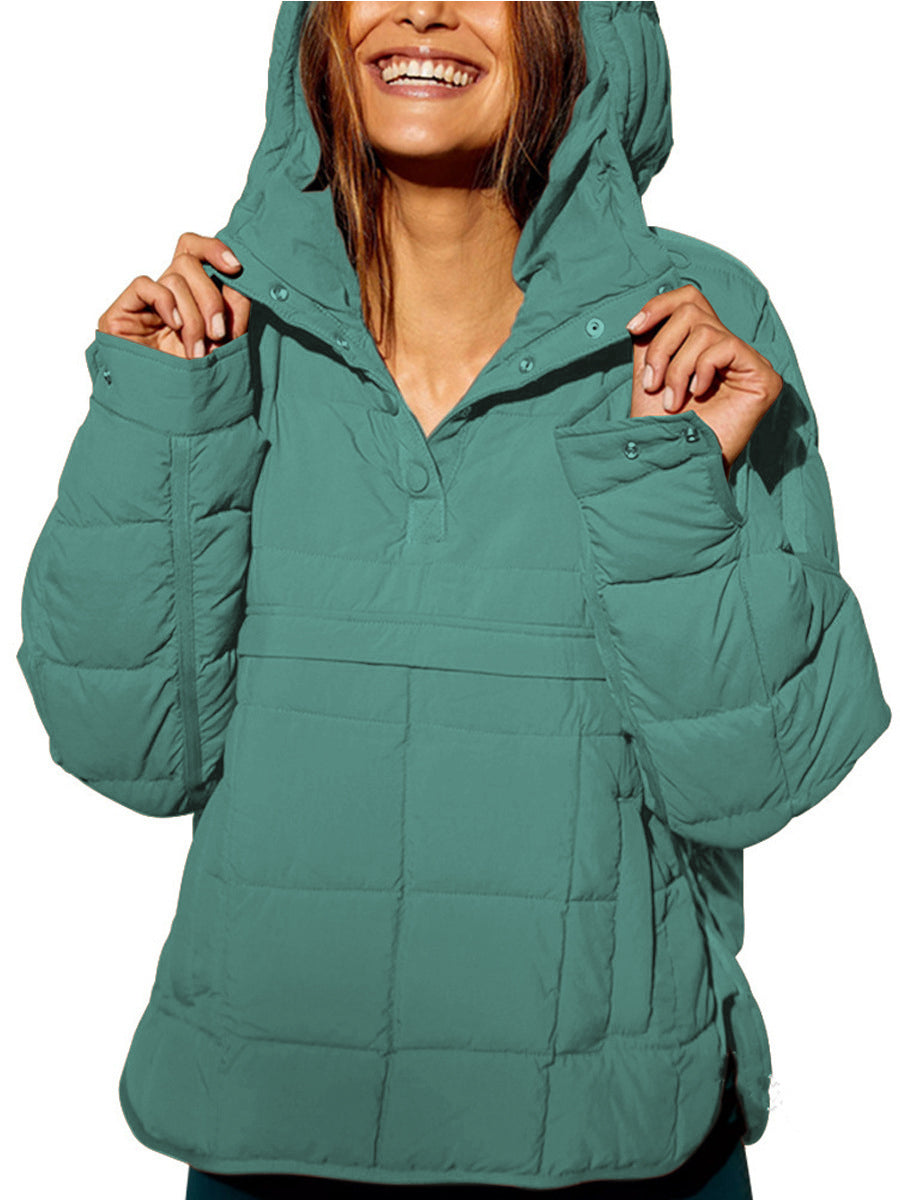 Farrell | Quilted Hooded Pullover Jacket