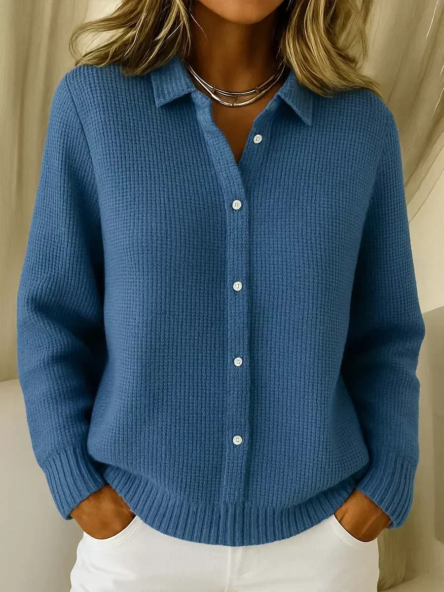 Camille | Textured Button Front Cardigan