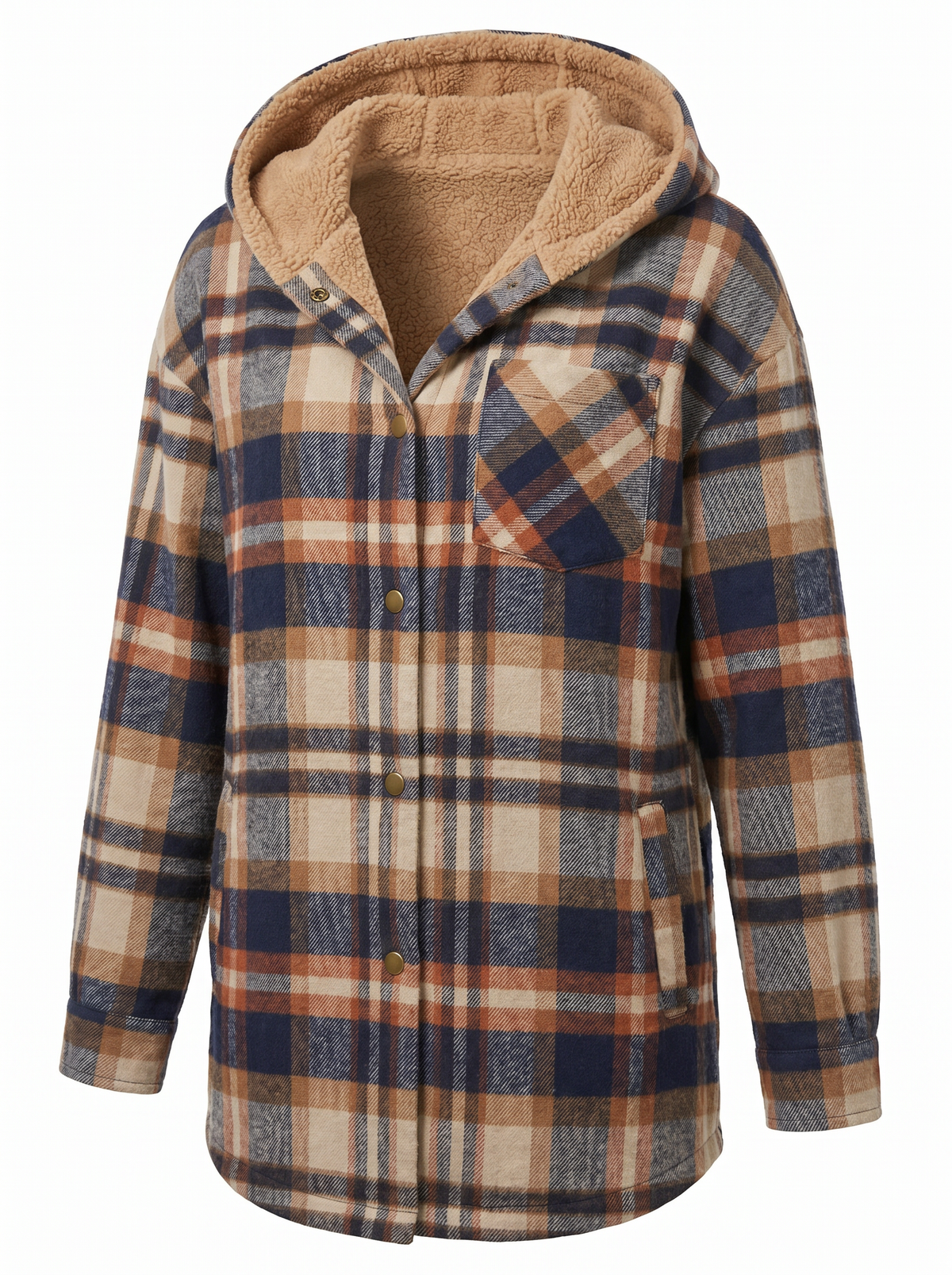 Ceylan | Cozy Hooded Flannel Jacket