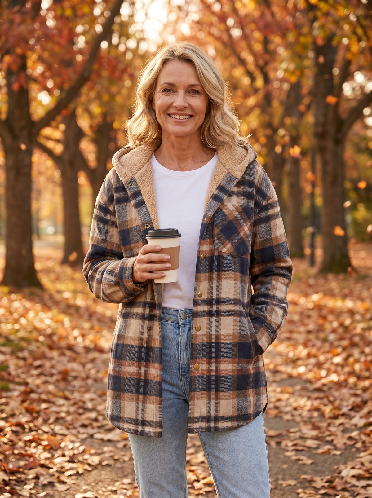 Ceylan | Cozy Hooded Flannel Jacket