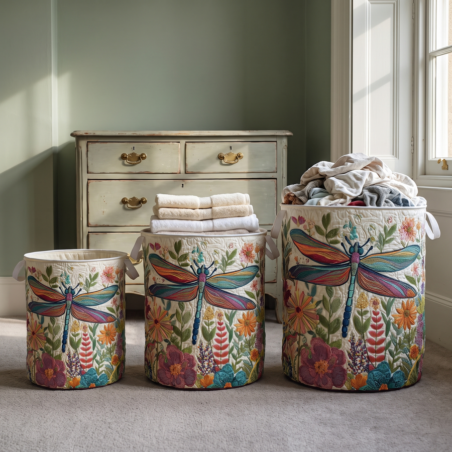 Mily | Dragonfly Garden Laundry Basket