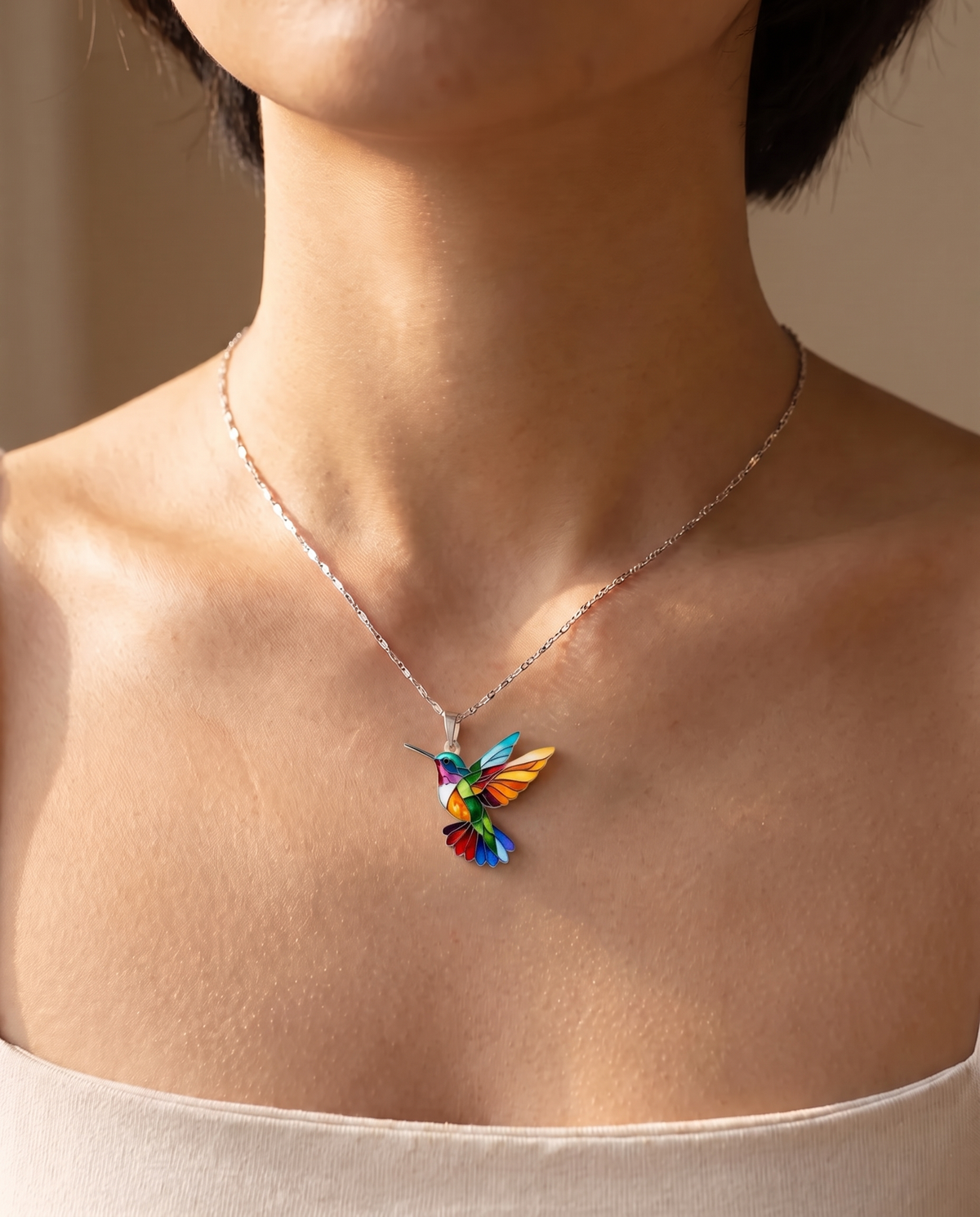 Women’s Hummingbird Pendant Necklace - Eleanor