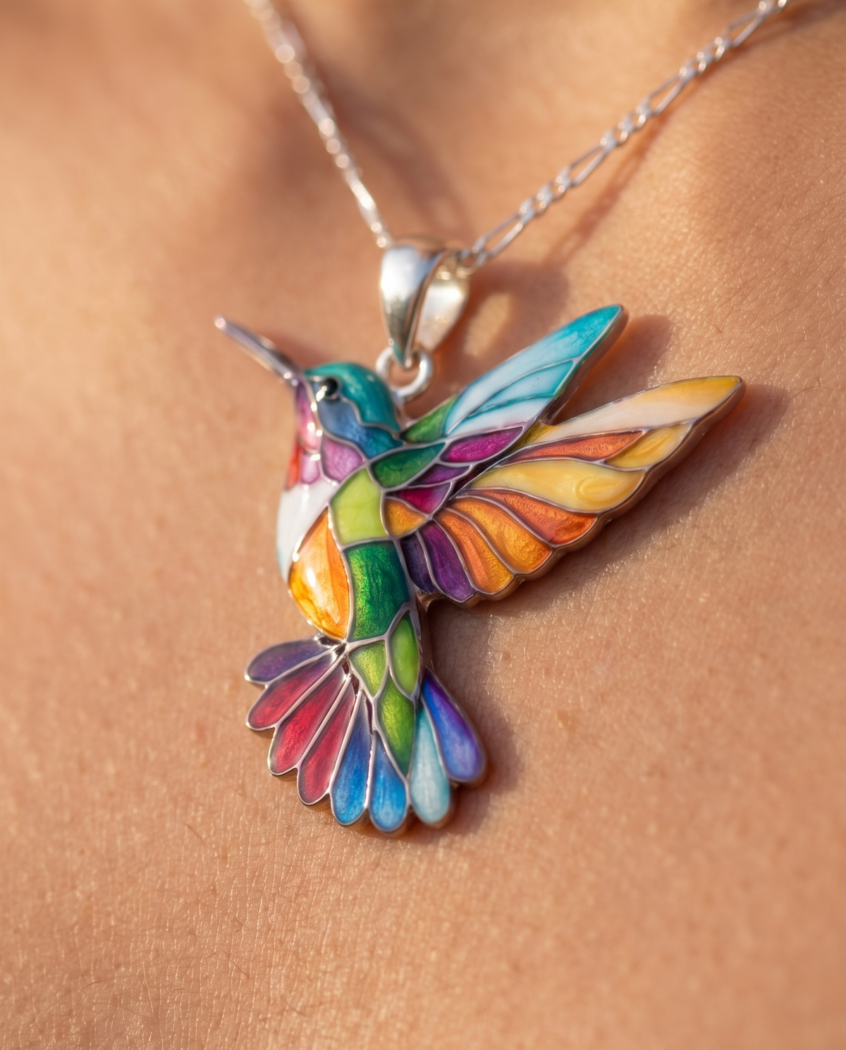 Women’s Hummingbird Pendant Necklace - Eleanor