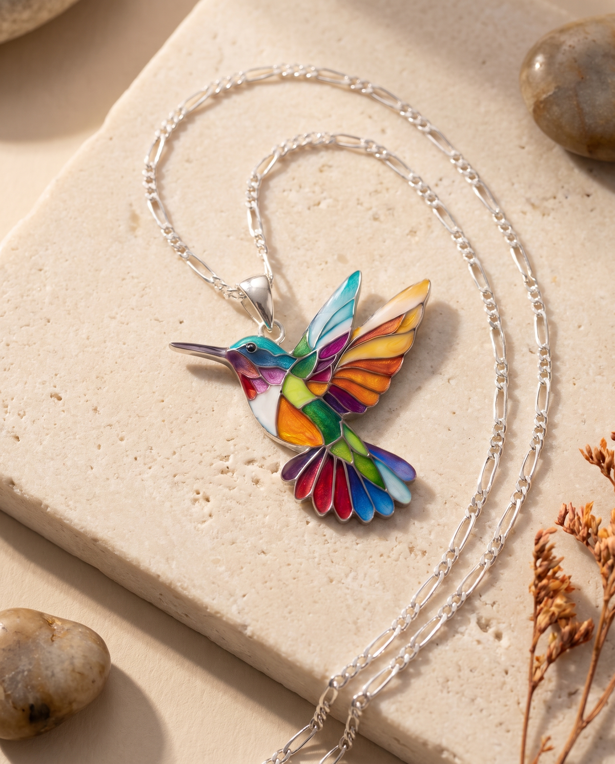 Women’s Hummingbird Pendant Necklace - Eleanor