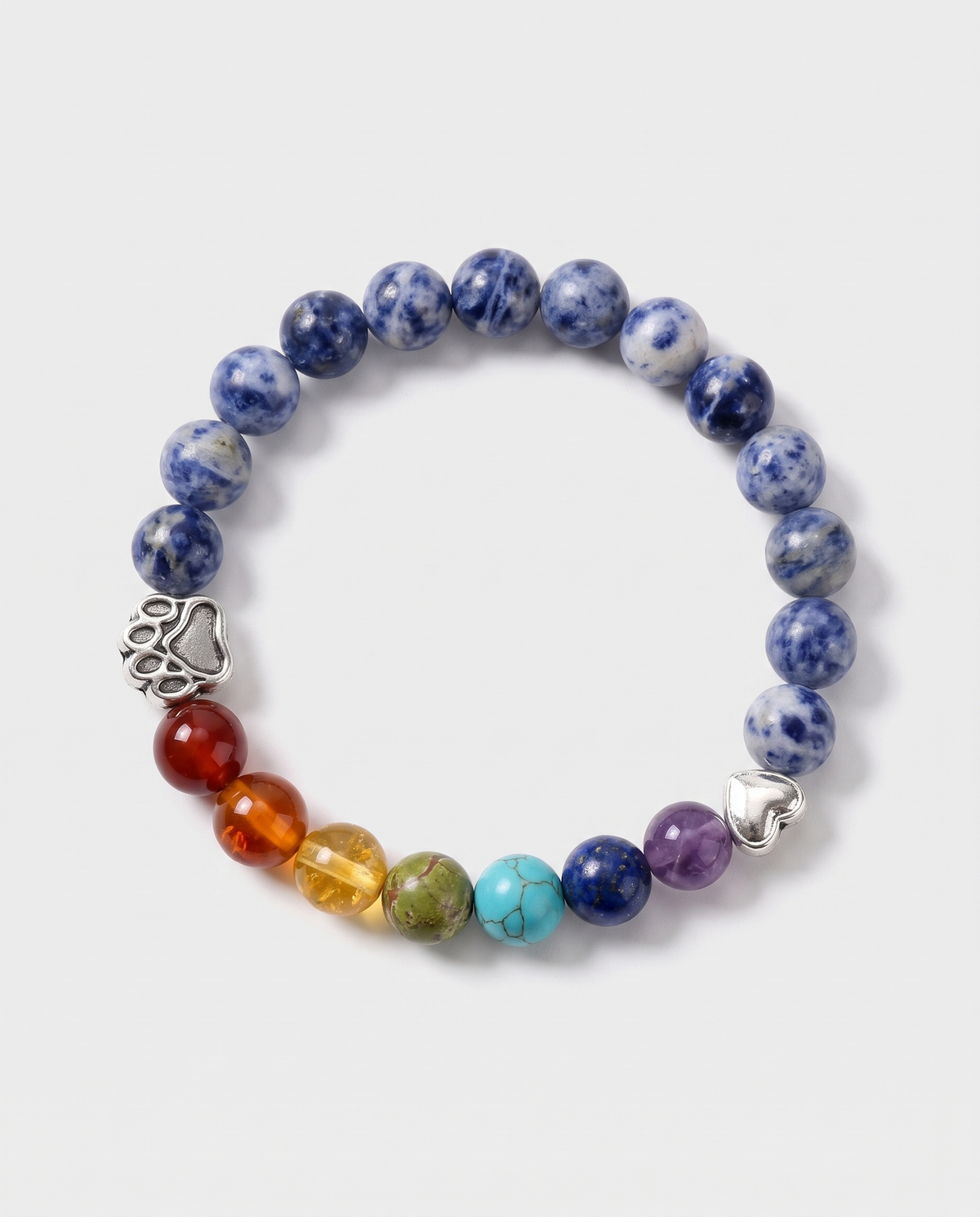 Women’s 7 Chakra Pet Memorial Bracelet - Eleanor