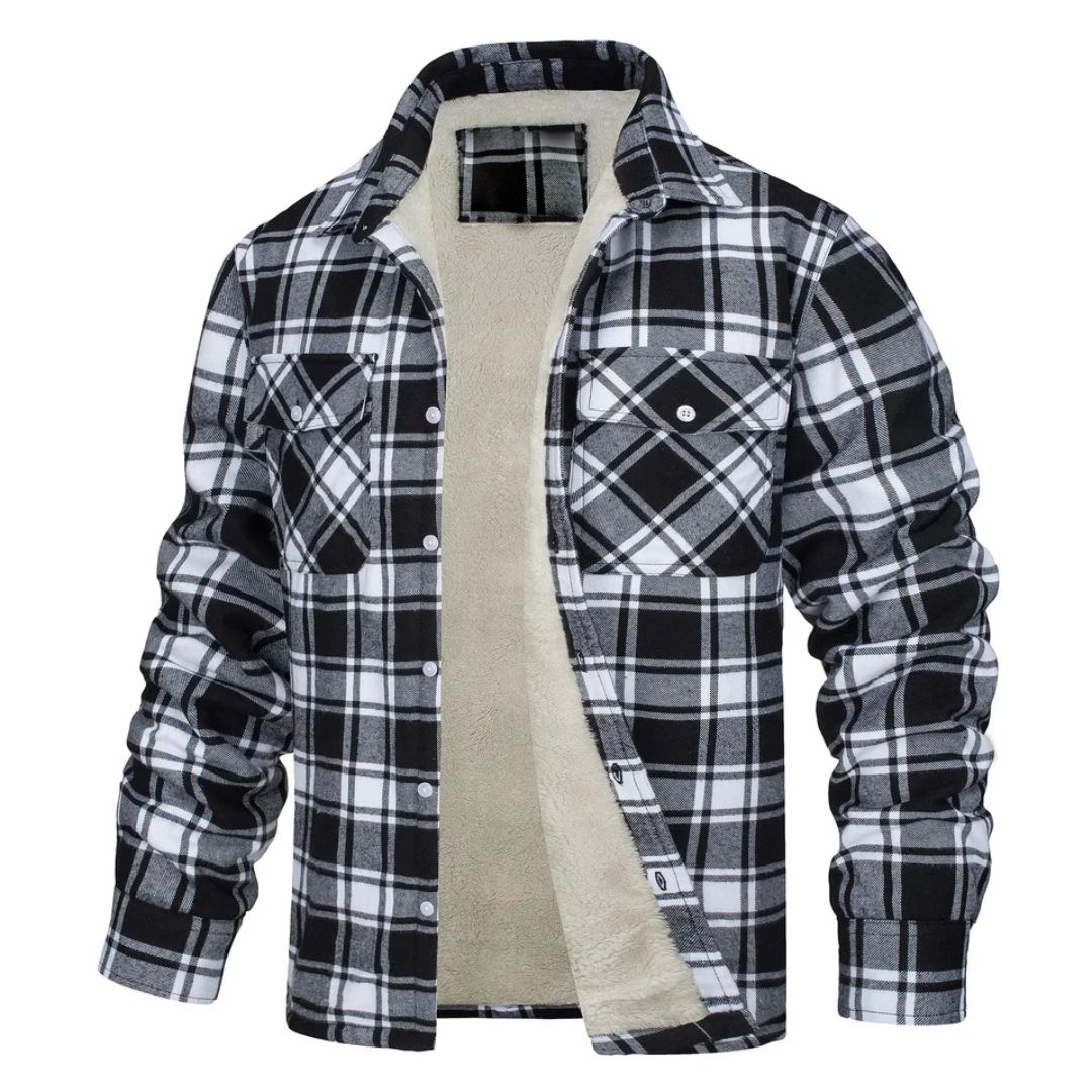 Savoie Veste à carreaux doublée