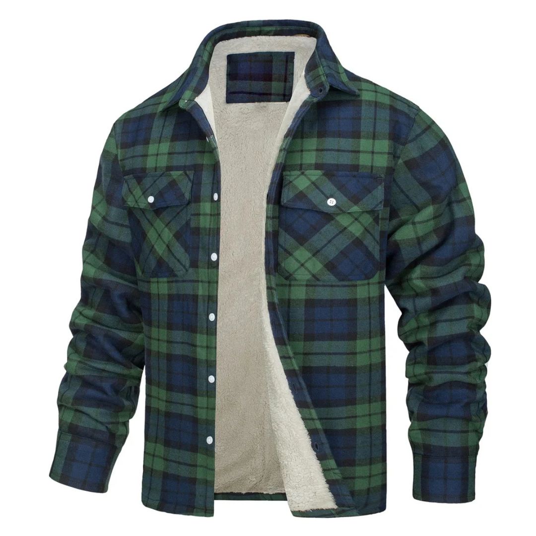 Savoie Veste à carreaux doublée