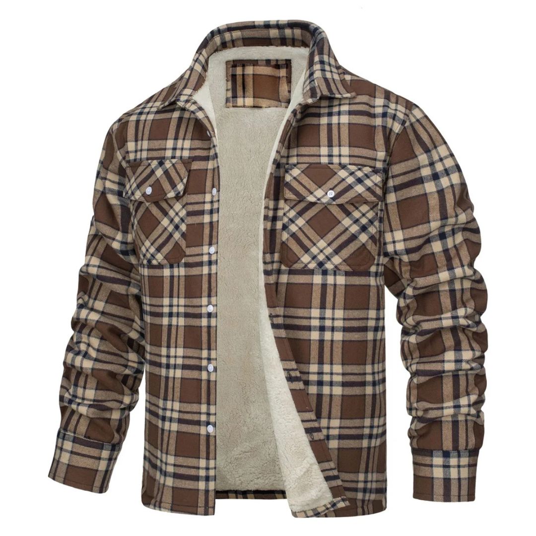 Savoie Veste à carreaux doublée