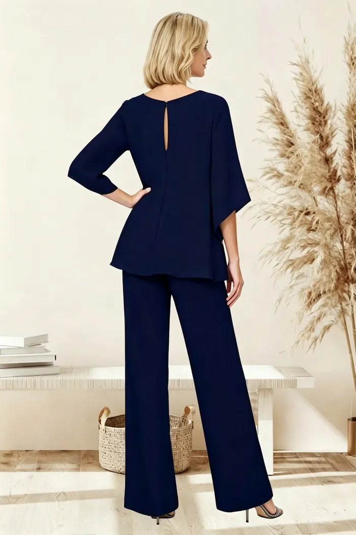 Sophisticated Loose-Fit Formal Trouser Set