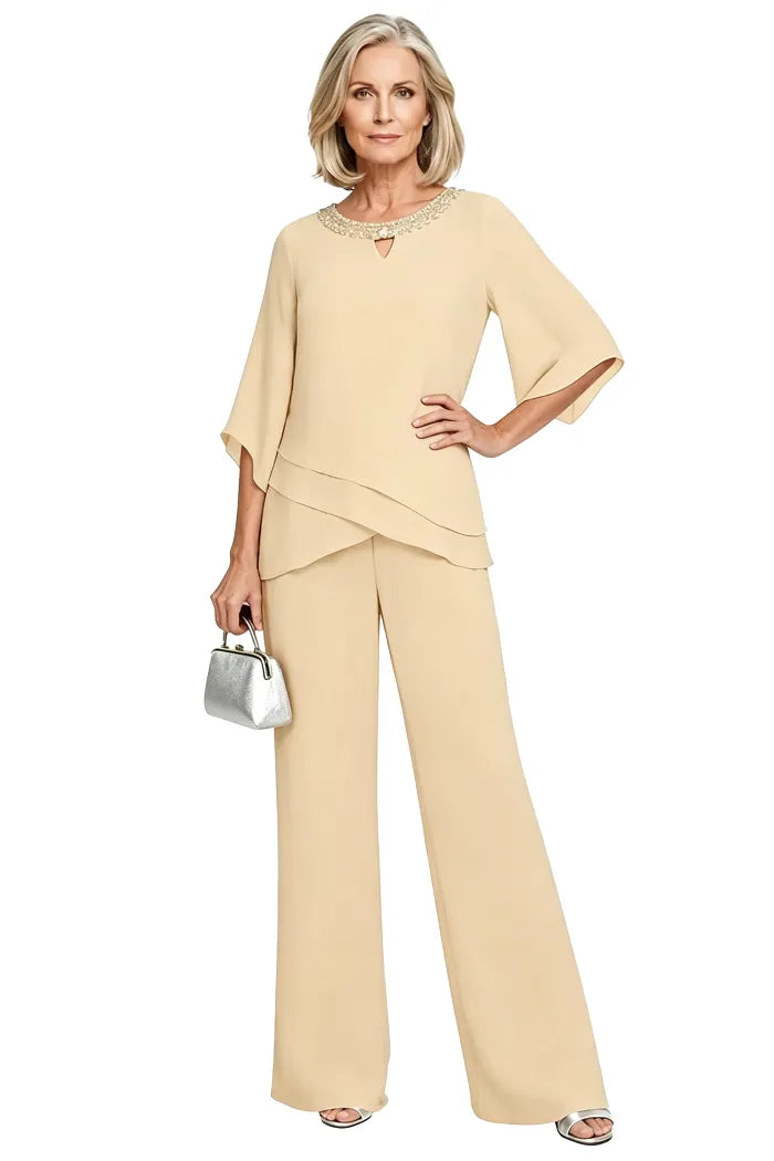Sophisticated Loose-Fit Formal Trouser Set