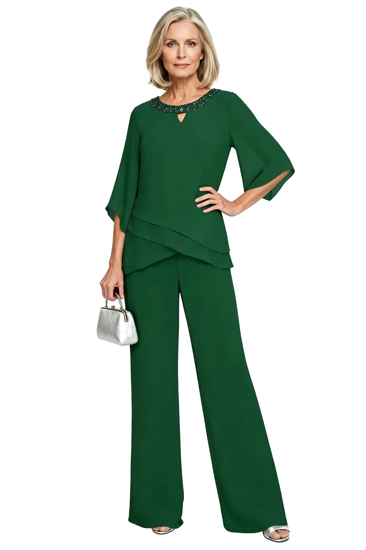 Sophisticated Loose-Fit Formal Trouser Set