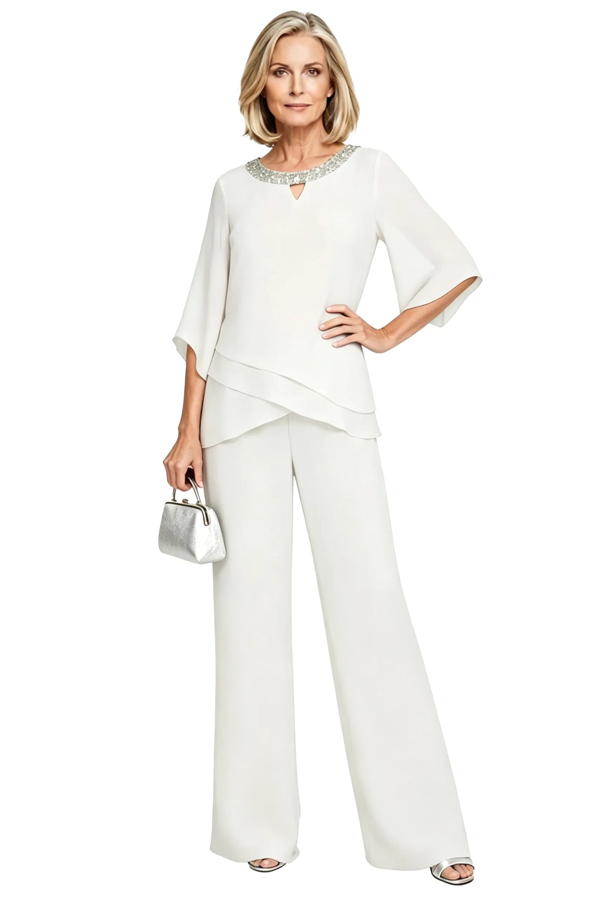 Sophisticated Loose-Fit Formal Trouser Set