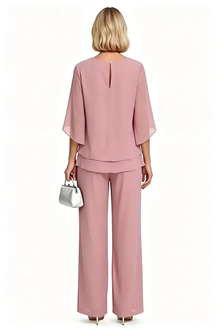 Sophisticated Loose-Fit Formal Trouser Set
