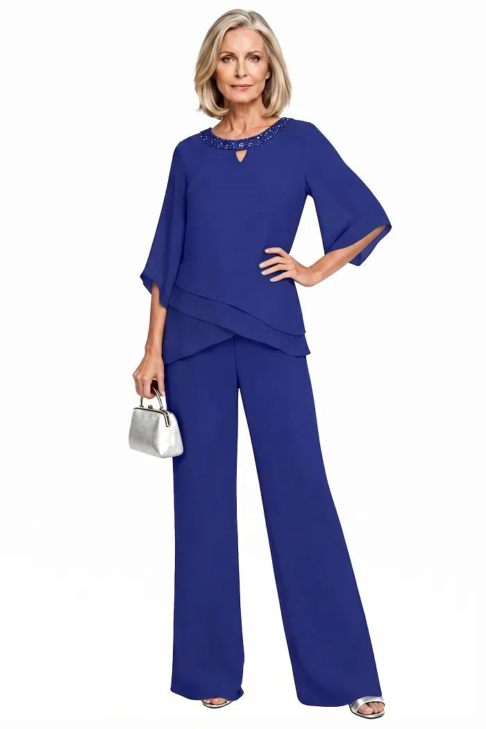 Sophisticated Loose-Fit Formal Trouser Set
