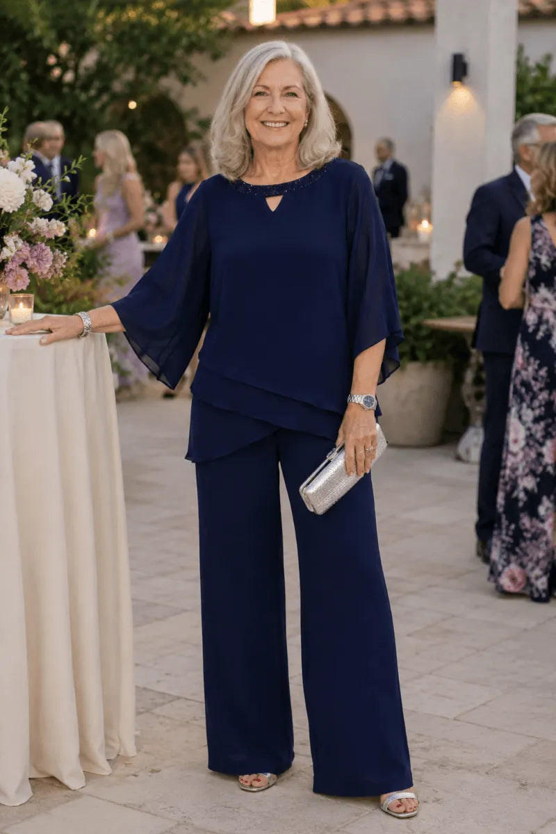 Sophisticated Loose-Fit Formal Trouser Set